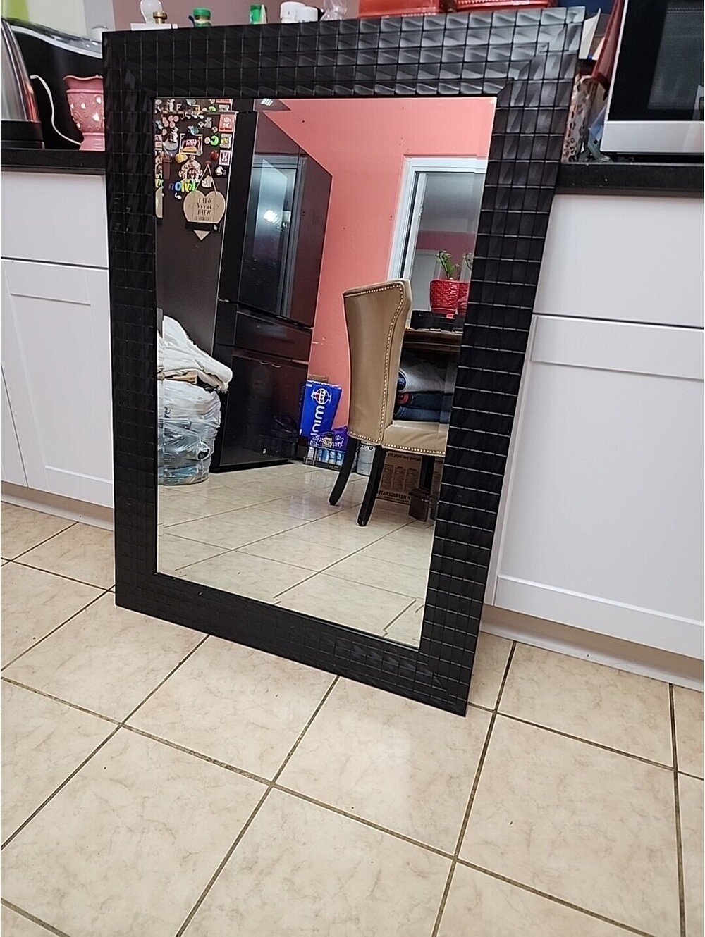 Mirror Rectangular Large size, excellent quality and very nice! 43" X 31"